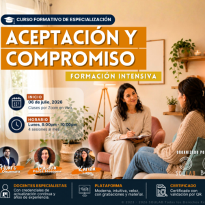 Curso Formativo de Especialización en Clínica Avanzada en ACT