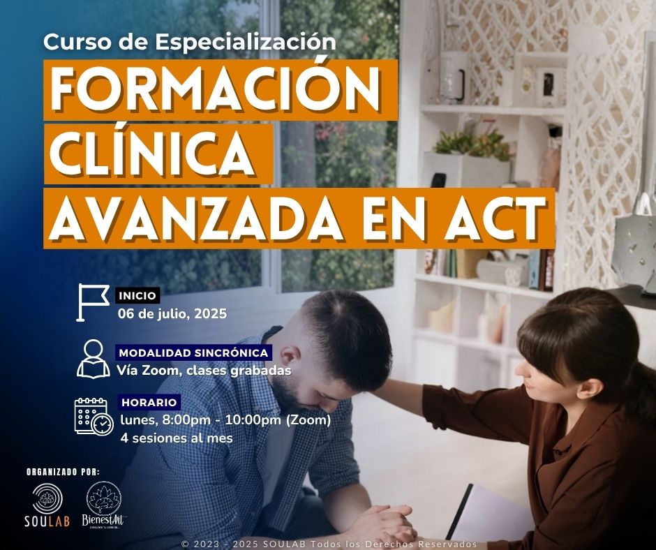 Curso Formativo de Especialización en Clínica Avanzada en ACT