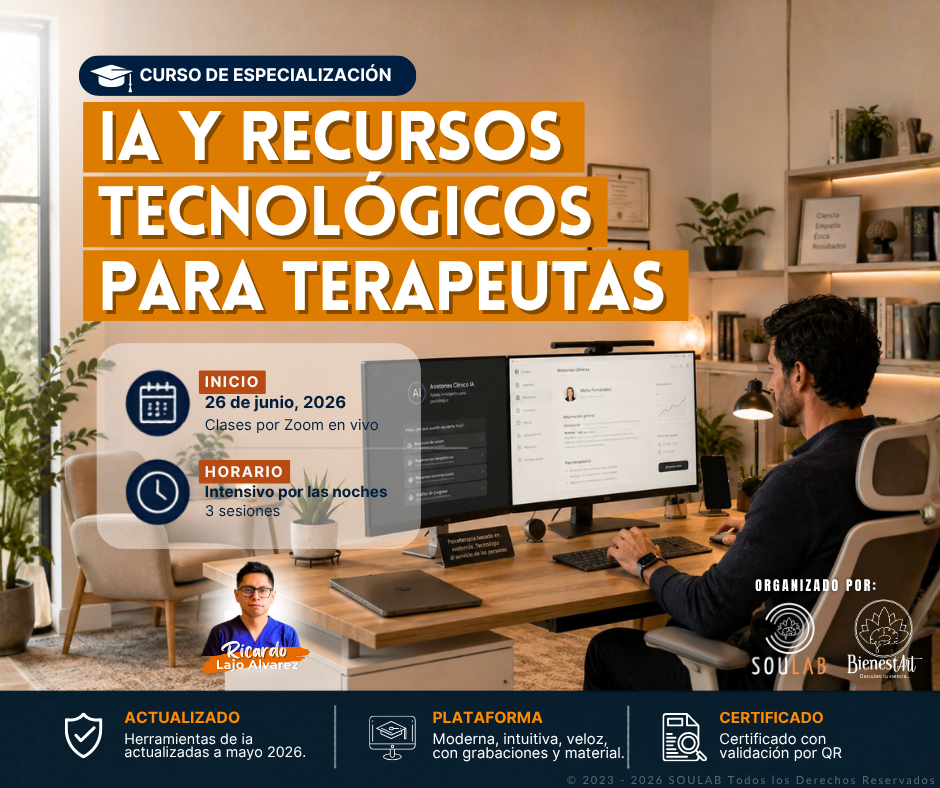 Curso de Actualización de IA y Recursos Tecnológicos para Terapeutas