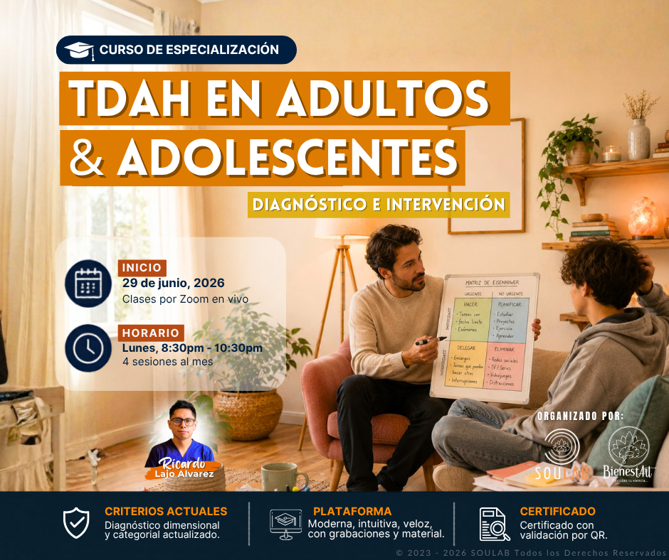 Curso de Especialización en TDAH en Adultos y Adolescentes